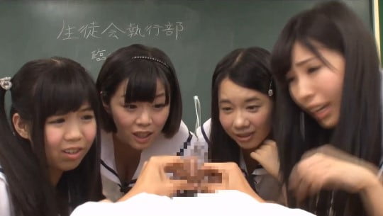 まるでVR作品!完全主観で女子校生CFNM集団センズリ観察サンプル150